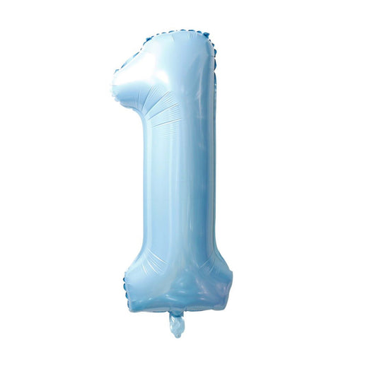 40'' blue number balloon