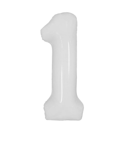 White number balloon 40''