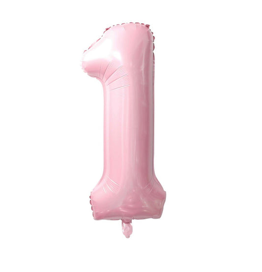 40'' pink number balloon